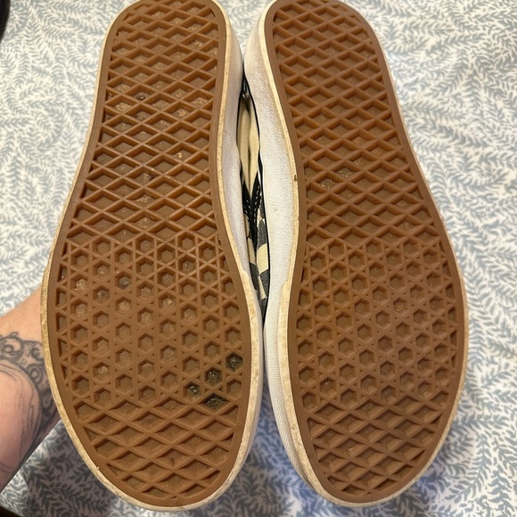 Vans Checkered Slip-On Sneakers - Black and Cream - Picture 3 of 3